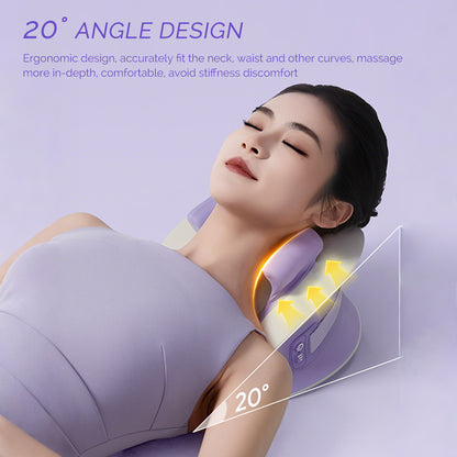 Rechargeable 6D Ergonomic Neck and Shoulder Massager, Foreverlily Neck Cervical Massage Pillow, Knead Waist Leg