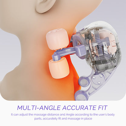 Rechargeable 6D Ergonomic Neck and Shoulder Massager, Foreverlily Neck Cervical Massage Pillow, Knead Waist Leg
