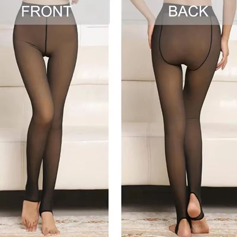 Womens Thermal Fleece Lined Leggings  High Waist Thick Plush Insulated Tights For Cozy Winter Warmt 2