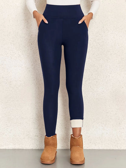 UltraWarm Velvet Winter Leggings With Pockets  High Waist Thick Thermal Pants For Women 2