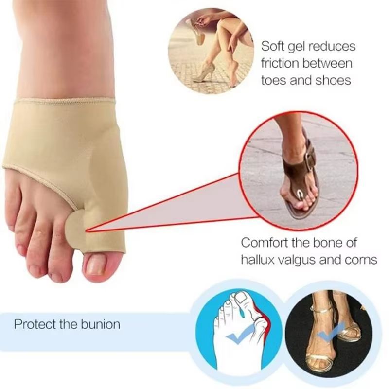 ComfortFit Bunion Corrector Toe Separator Sleeve  Big Toe Straightener  Protector For Pain Relief A 3