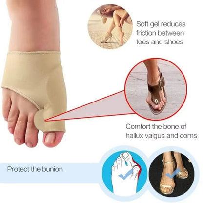 ComfortFit Bunion Corrector Toe Separator Sleeve  Big Toe Straightener  Protector For Pain Relief A 3