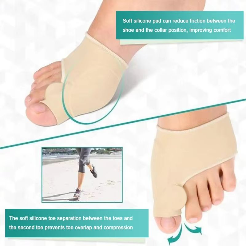 ComfortFit Bunion Corrector Toe Separator Sleeve  Big Toe Straightener  Protector For Pain Relief A 4