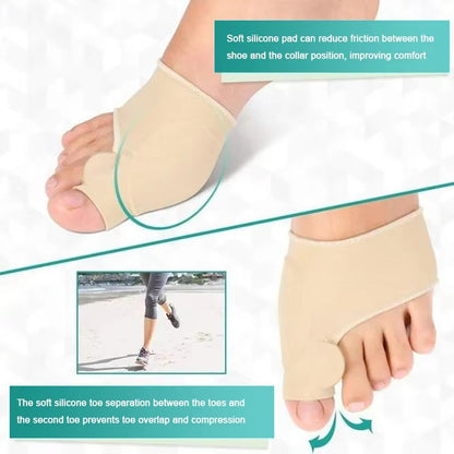 ComfortFit Bunion Corrector Toe Separator Sleeve  Big Toe Straightener  Protector For Pain Relief A 4
