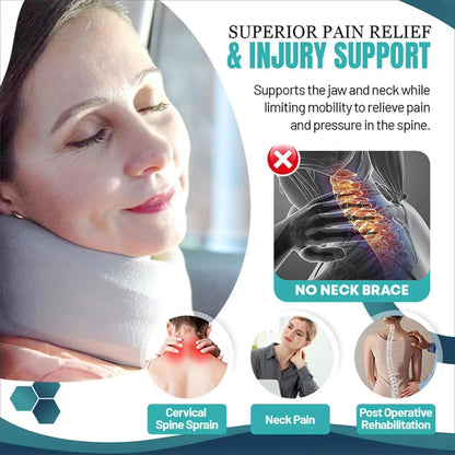 Soft Foam Neck Brace Support  Adjustable Cervical Collar With Replacement Cover For Pain Relief  Tr 4