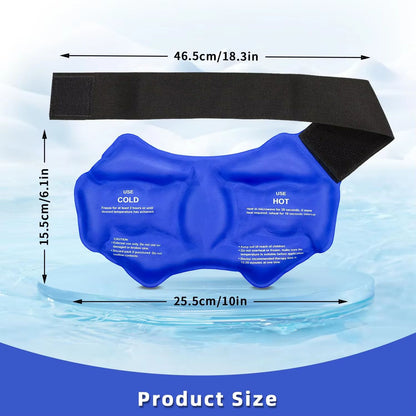 Hot  Cold Ankle Brace Ice Pack Wrap  Reusable Gel Therapy Support For Pain Relief Sprains  Sports I 2