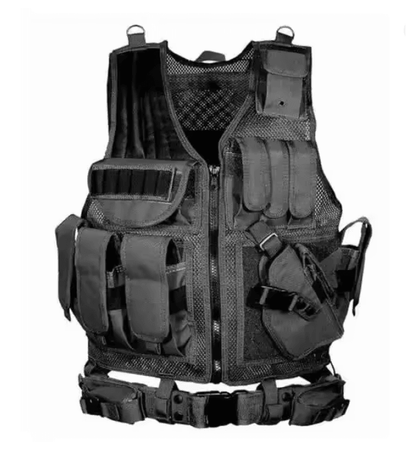 Tactical Vest Multi Pocket Combat Security Vest For Hunting Outdoor Training And Airsoft 3