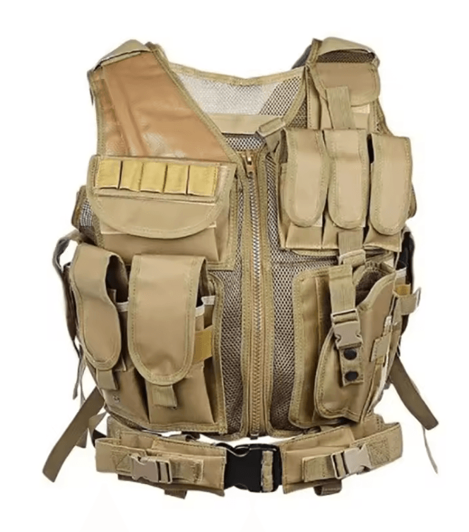 Tactical Vest Multi Pocket Combat Security Vest For Hunting Outdoor Training And Airsoft 4
