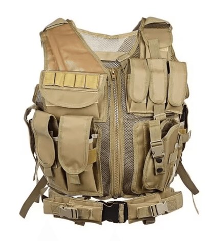 Tactical Vest Multi Pocket Combat Security Vest For Hunting Outdoor Training And Airsoft 4