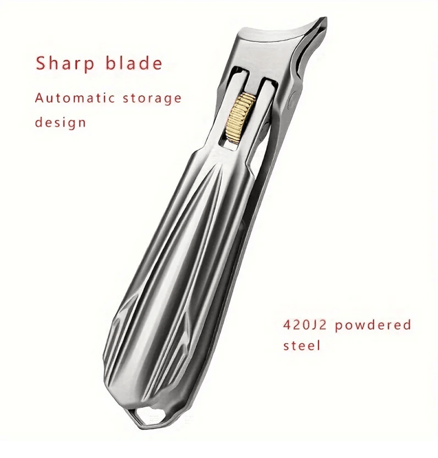 Stainless Steel Nail Clippers Precision Slant Edge For Thick And Ingrown Nails 3