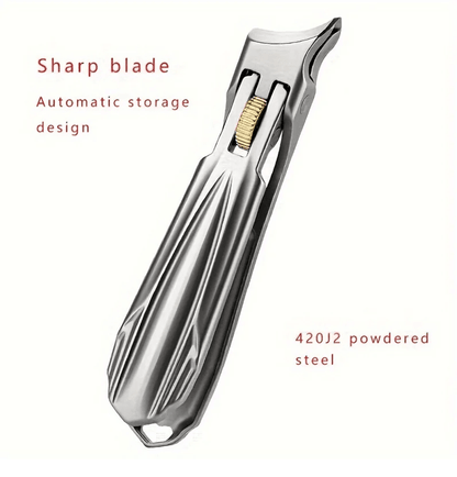 Stainless Steel Nail Clippers Precision Slant Edge For Thick And Ingrown Nails 3