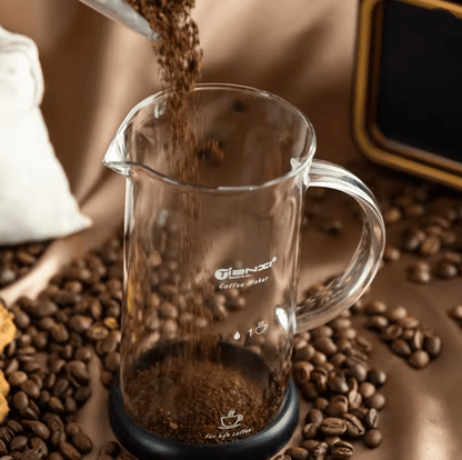Gianxi French Press Coffee Maker Stainless Steel Glass Coffee Pot 2