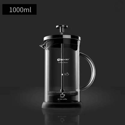Gianxi French Press Coffee Maker Stainless Steel Glass Coffee Pot 4