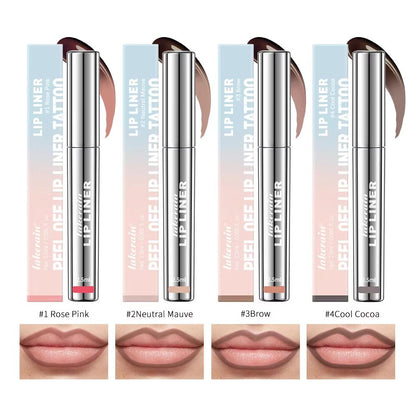 Peel Off Tattoo Lip Tint  Waterproof LongLasting Matte Lip Stain  Lip Liner For Bold Defined Color 1
