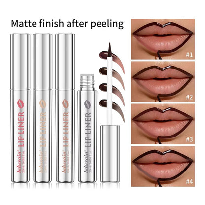 Peel Off Tattoo Lip Tint  Waterproof LongLasting Matte Lip Stain  Lip Liner For Bold Defined Color 9