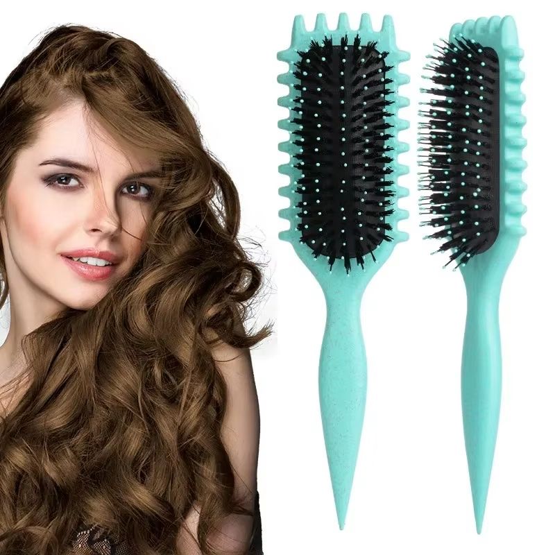 Salon Styling Curly Hair Brush  Professional Detangling  Shaping Tool For Mens And Womens Natural C 5