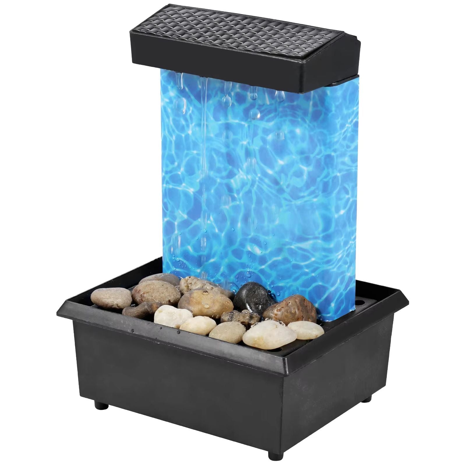 Tabletop Waterfall Fountain With LED Lights  Relaxing Desktop Meditation Fountain  Home Decor Accen 6