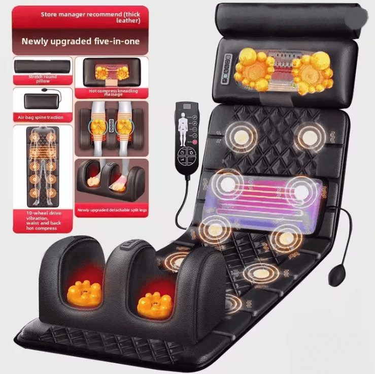 Electric Full Body Massage Mattress With Heating And Vibration Cushion 5