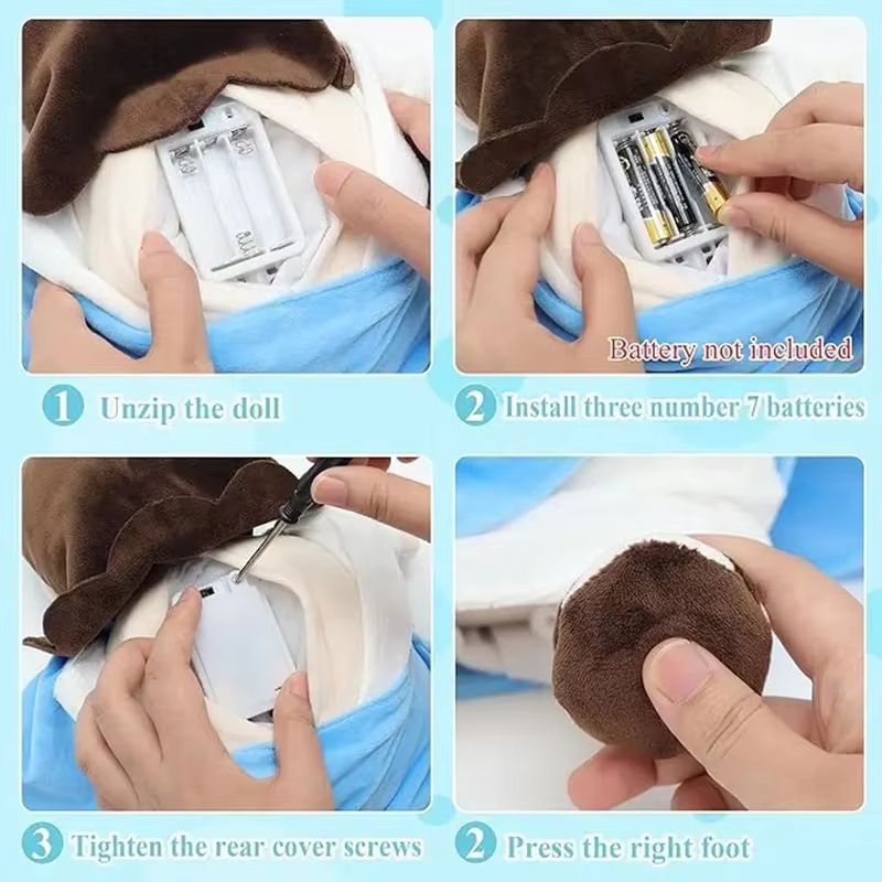 Soothing Breathing Jesus Plush Doll  Musical Sleep Companion  Calming Nighttime Toy For Children 5