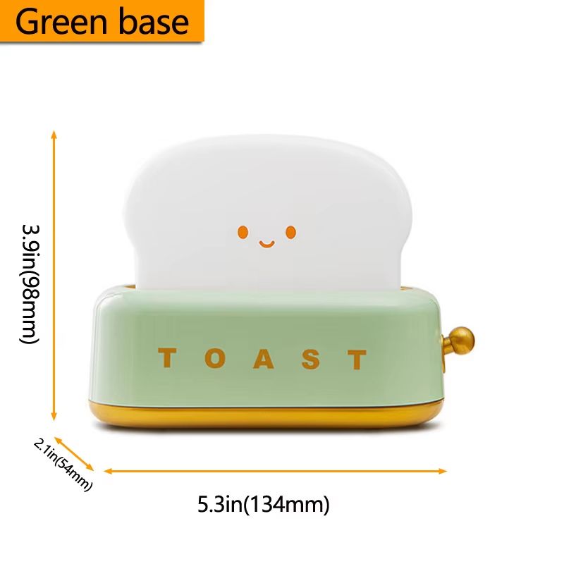 Creative Bread Toast Night Light  USB Rechargeable LED Lamp For Bedroom  Holiday Decor 6
