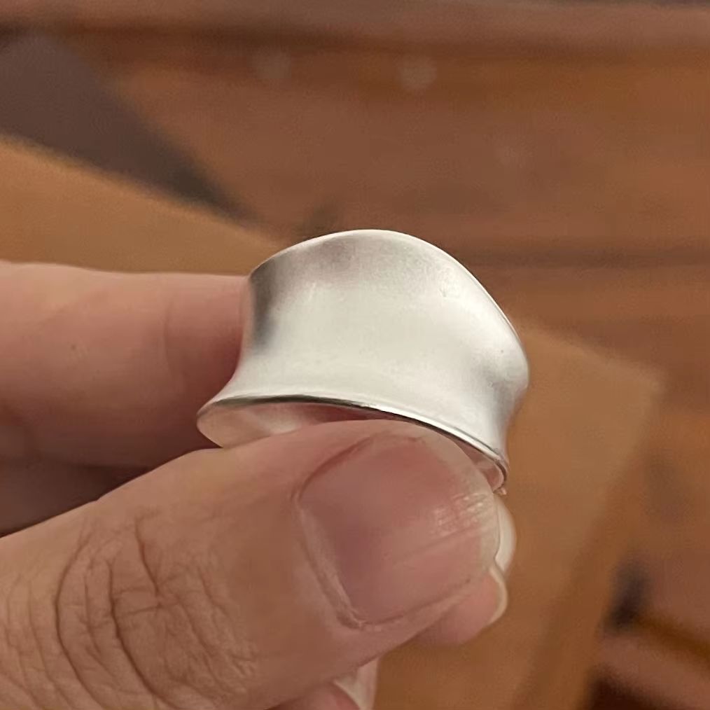 Minimalist 925 Sterling Silver Moon Ring Set  Handmade Couple Jewelry Gift 9