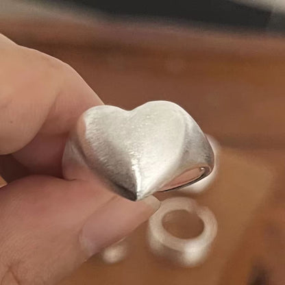 Minimalist 925 Sterling Silver Moon Ring Set  Handmade Couple Jewelry Gift 6
