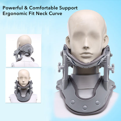 Cervical Traction, Neck Heating Collar, Spine Massage, Vertebra Support, Hot Compression Therapy
