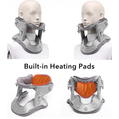 Cervical Traction, Neck Heating Collar, Spine Massage, Vertebra Support, Hot Compression Therapy
