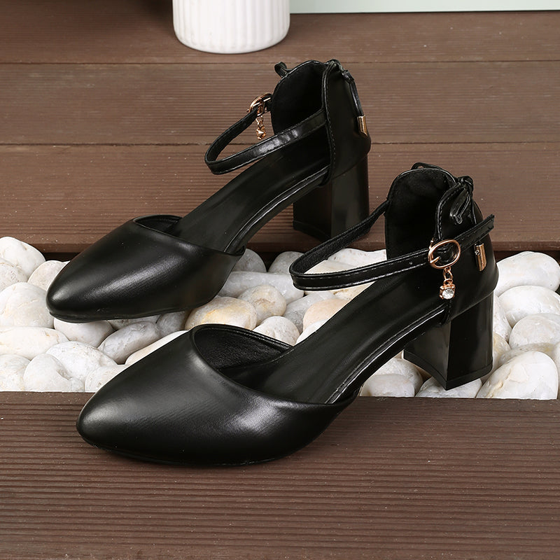 Fairy Style ThinStrap High Heels Spring Summer Bowknot Pumps With Golden Buckle Chic  Comfortable W 6