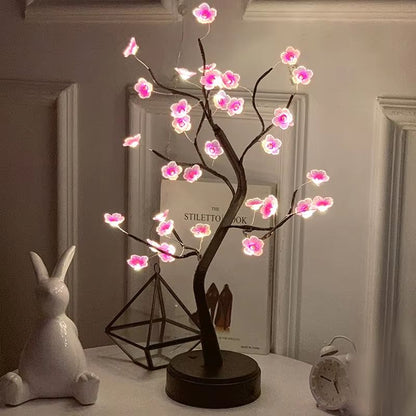 LED Rose Leaf Table Lamp  USB Fairy Light Night Lamp For Home  Party Decoration 11
