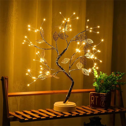 LED Rose Leaf Table Lamp  USB Fairy Light Night Lamp For Home  Party Decoration 1