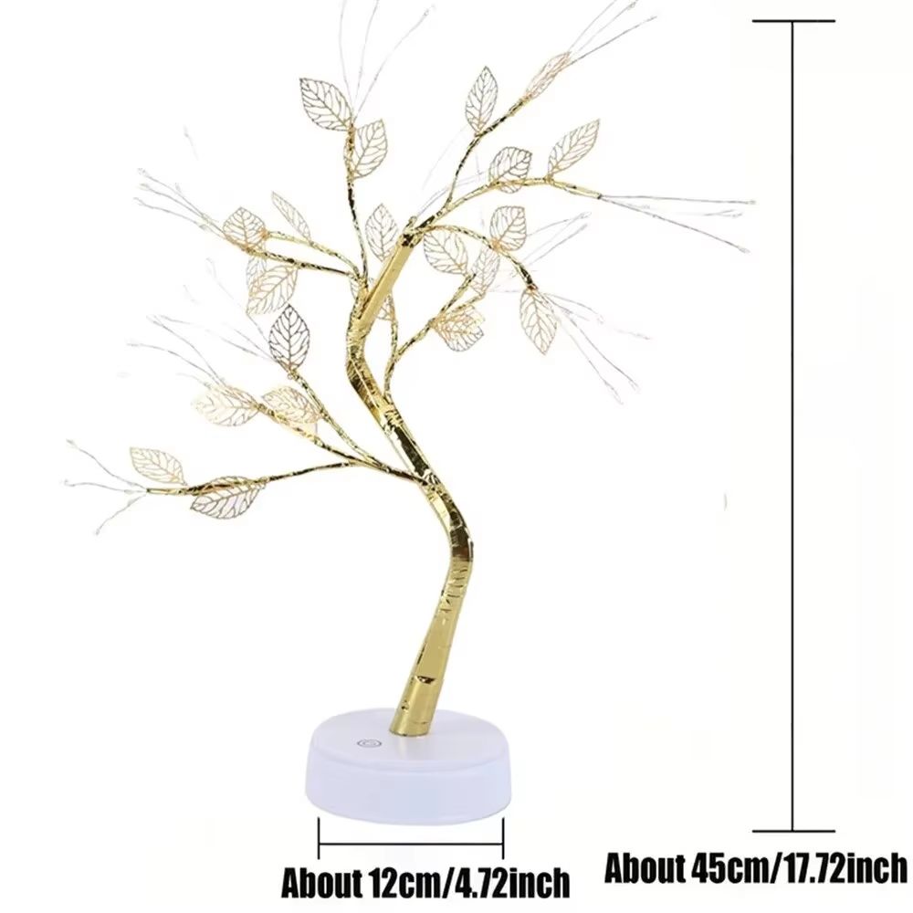 LED Rose Leaf Table Lamp  USB Fairy Light Night Lamp For Home  Party Decoration 5