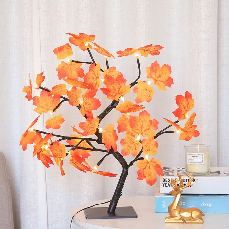 LED Rose Leaf Table Lamp  USB Fairy Light Night Lamp For Home  Party Decoration 6