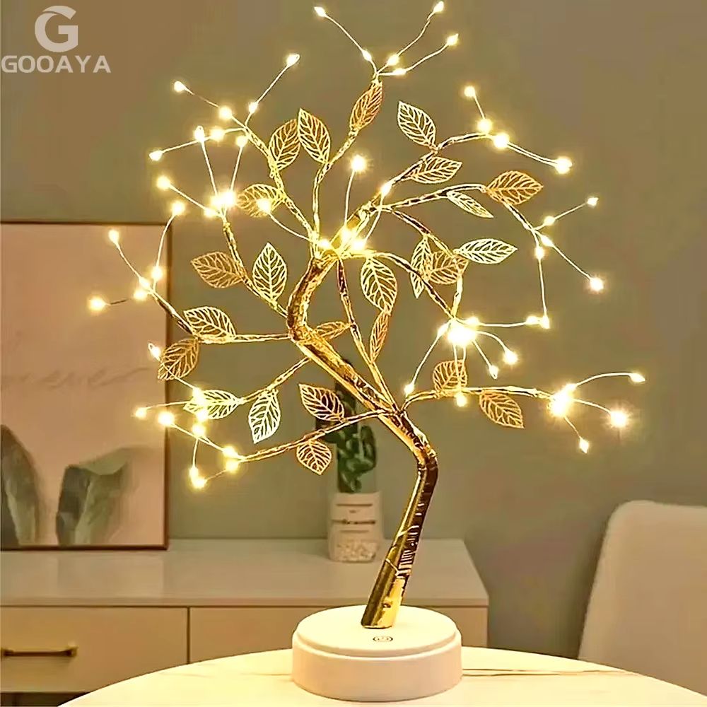 LED Rose Leaf Table Lamp  USB Fairy Light Night Lamp For Home  Party Decoration 8