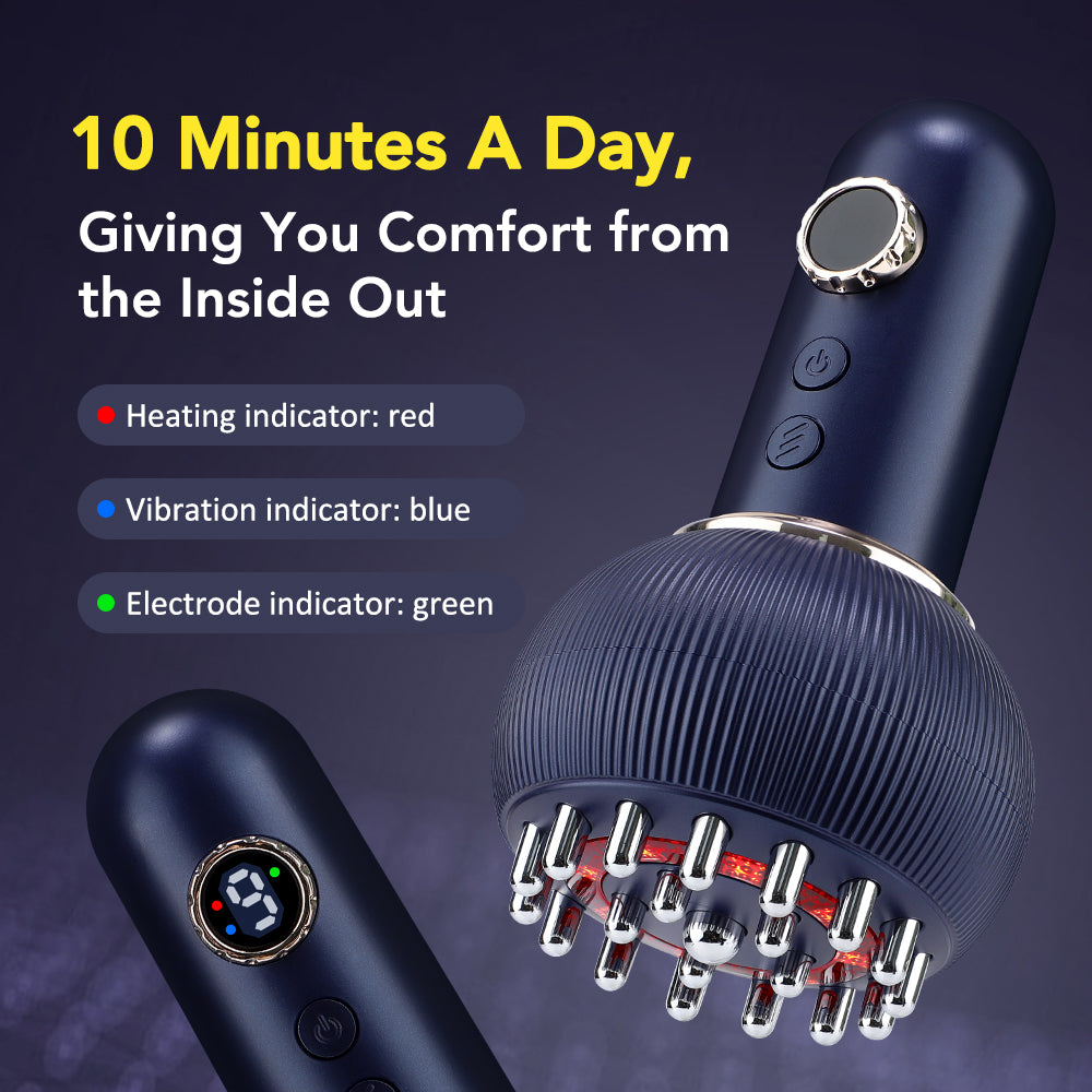 Body Shaping Guasha Massager Wireless Fat Burner Lymphatic Drainage Heating Meridian Scraping Brush 1