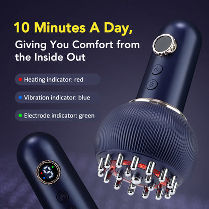 Body Shaping Guasha Massager Wireless Fat Burner Lymphatic Drainage Heating Meridian Scraping Brush 1