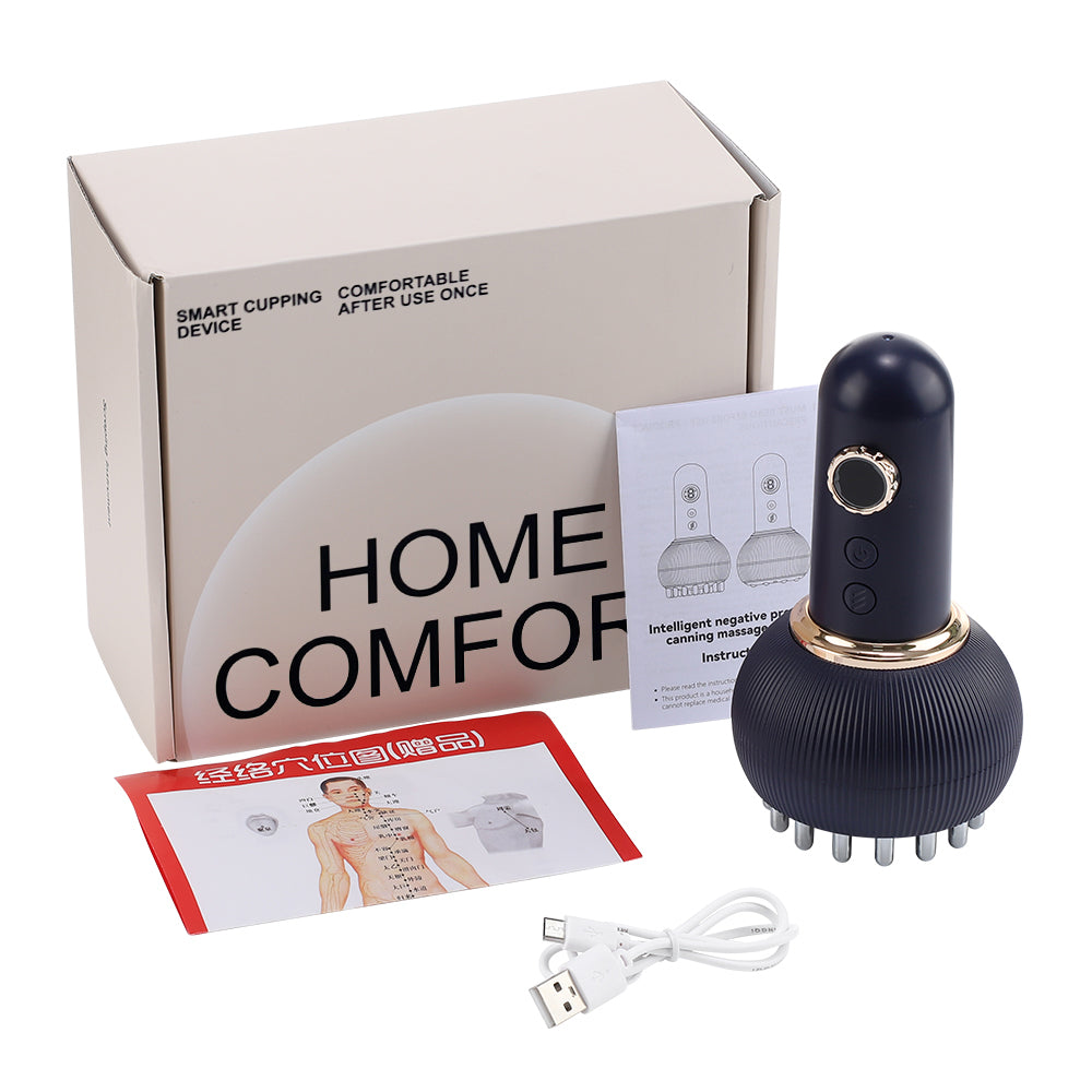 Body Shaping Guasha Massager Wireless Fat Burner Lymphatic Drainage Heating Meridian Scraping Brush 5