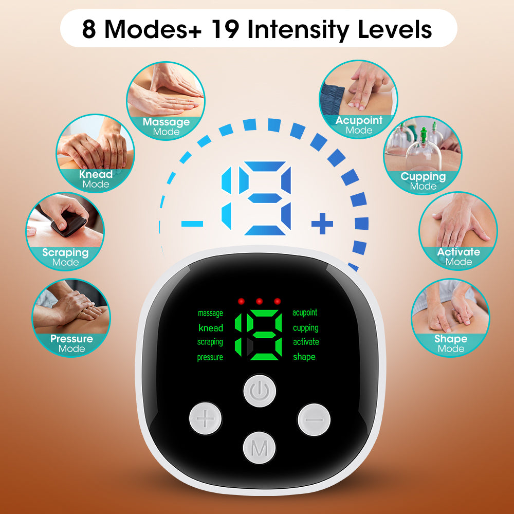 Lower Back Toning Belt Electric Waist Massager Muscle Relax Hot Compress Vibration Belly Exercise U 3