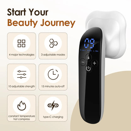 Handheld Infrared Anti Cellulite Massage, Electric Body Shaping Massage Equipment, Fat Remover Massager for Arm Leg Hip