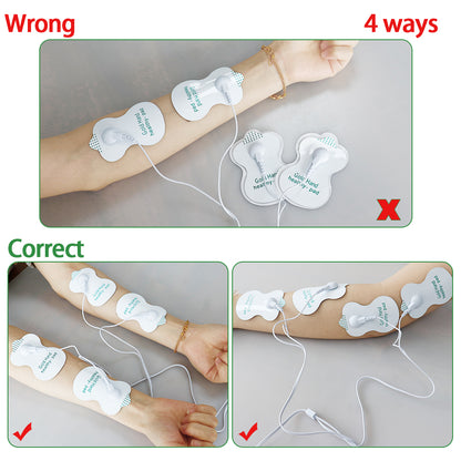 Body TENS EMS Massager Dual Output Muscle Pain Therapy Relaxation Device 5