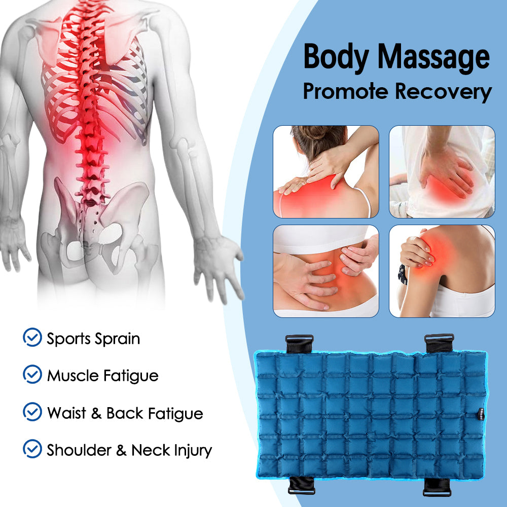 Resin Heat Cold Shoulder Waist Leg Arms, Multifunctional Back Massage Pad Mat, Neck Knee Full Body Muscles Relax Pads