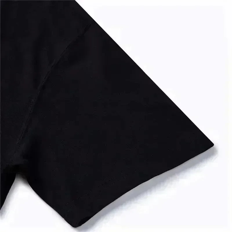 Classic Black 8 Ball T Shirt, Loose Fit Casual Top, American Retro Streetwear for Summer