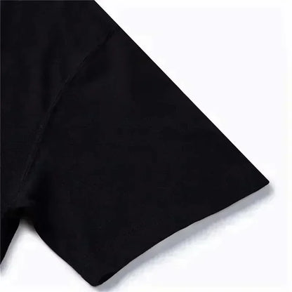 Classic Black 8 Ball T Shirt, Loose Fit Casual Top, American Retro Streetwear for Summer