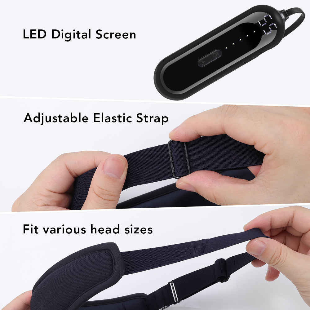 Facial Mask for Eye Relief and Fatigue Reduction, Level 3 Electric Steam Eye Massager, Constant Temperature Hot Compress