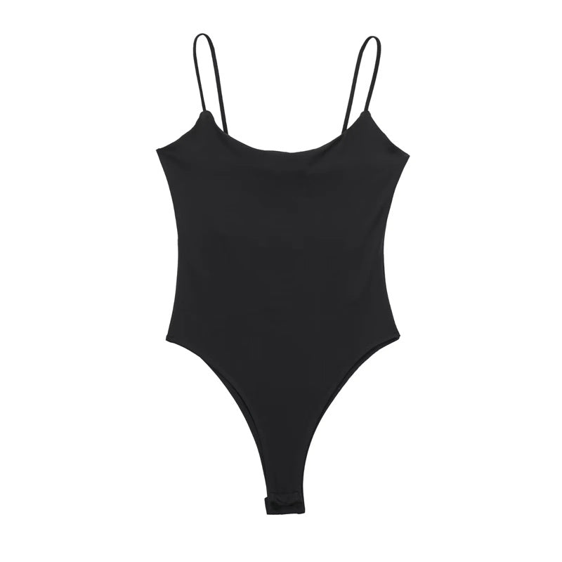 Sexy Backless Bodysuit For Women MUJER 2025 Tight Bodys Black And White One Piece Jumpsuit Lingerie 3