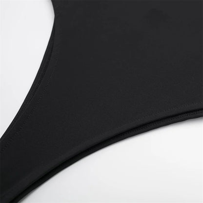 Sexy Backless Bodysuit For Women MUJER 2025 Tight Bodys Black And White One Piece Jumpsuit Lingerie 5