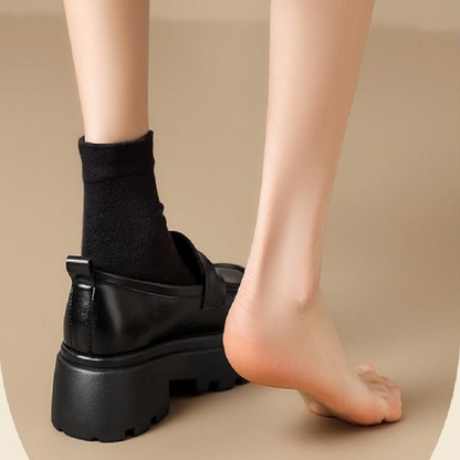 British Style New Black Mary Jane Womens Single Shoes, Versatile Small Leather Shoes for JK Uniforms