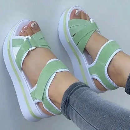 Women Summer Wedge Sandals Outdoor Beach Walking Shoes 19