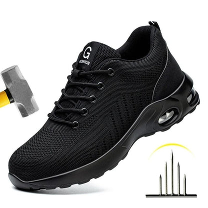 Steel Toe Safety Shoes Breathable Work Sneakers for Men and Women
