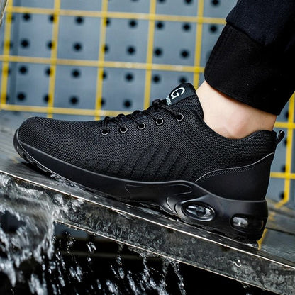 Steel Toe Safety Shoes Breathable Work Sneakers For Men And Women 3